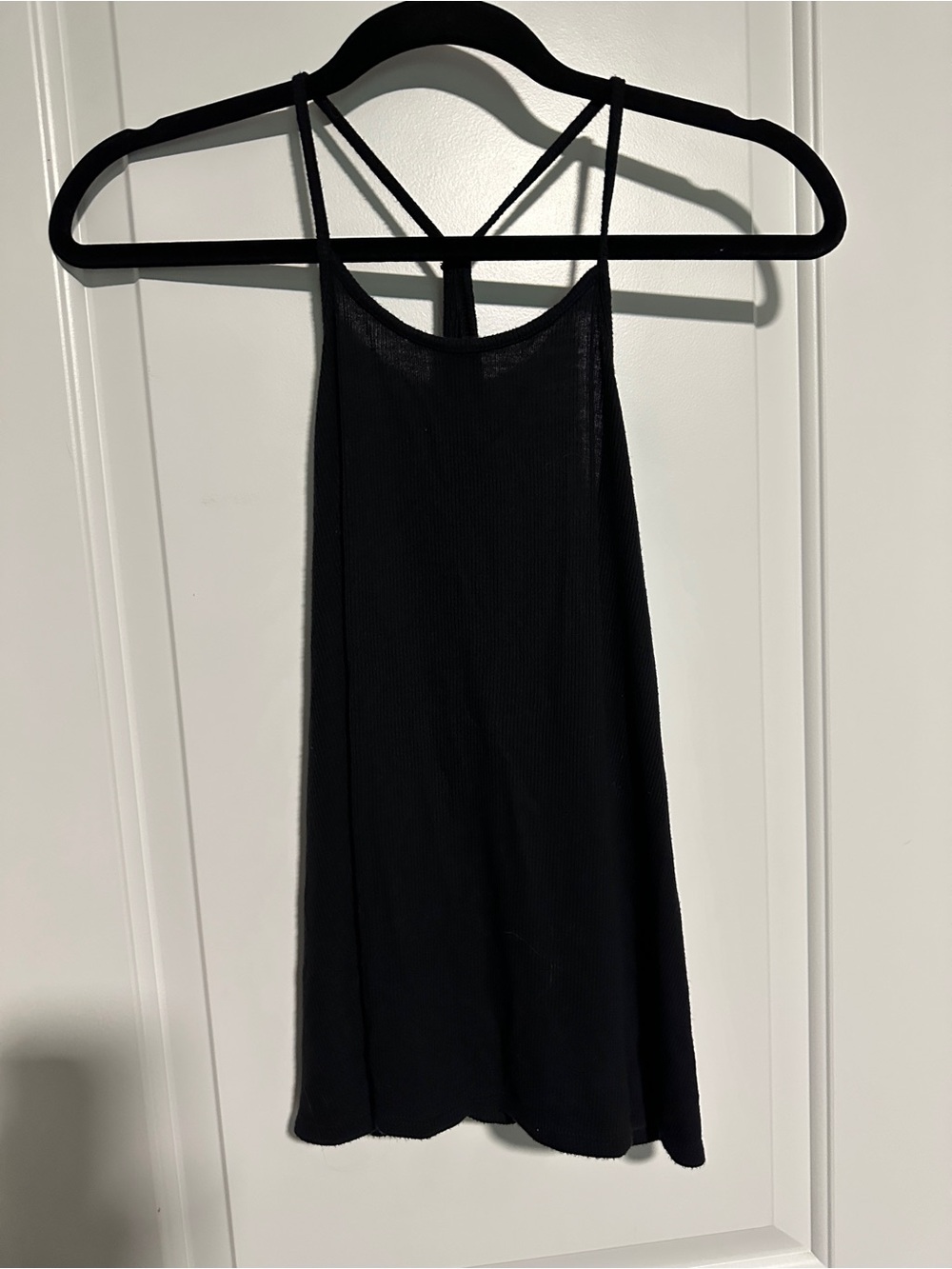 Old Navy Black Ribbed Strappy Tank Top